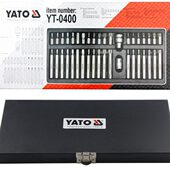 易尔拓40件套旋具头组套 0400 六角十二角星型花键型螺丝批批头YT