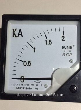 电流表6C2 2KA  乐清市沪滨仪表厂
