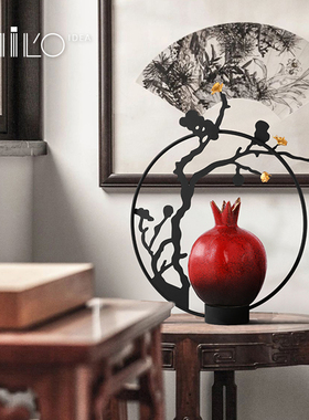 创意新中式摆件客厅玄关家居软z装饰品禅意现代乔迁新居礼品礼物