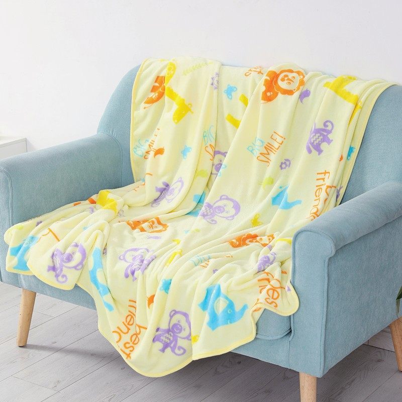 F09(R69) 美国DAN 可爱到爆 儿童卡通图案 午睡Y毯休闲毯毛毯