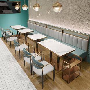 快餐桌椅实木小方凳子小吃面馆早餐餐饮奶茶甜品店沙县店桌椅组合