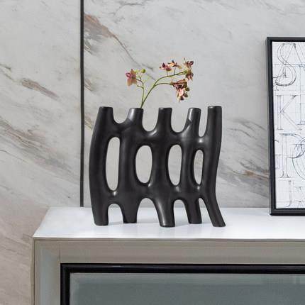 现代简约抽象篱笆陶瓷摆件样板间售楼处书房花器家居客厅花瓶饰品,乐器/吉他/钢琴/配件,其它乐器配件,淘宝优惠券,粉丝福利购,淘宝优惠卷