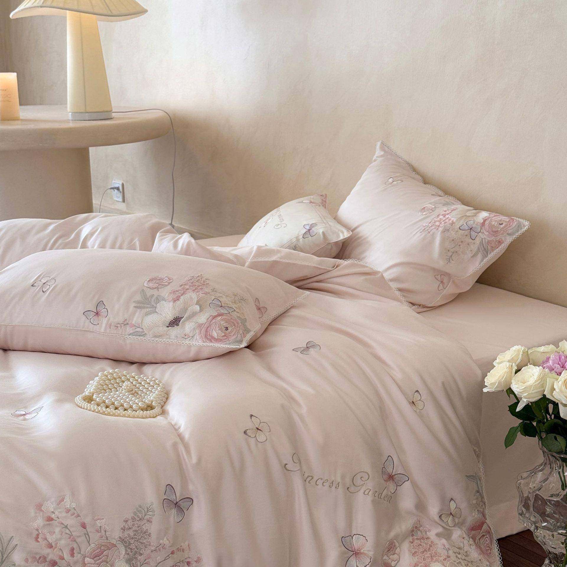 法式唯美风长绒棉四件套粉色花卉绣花蕾丝花边被套床单少女心床品,乐器/吉他/钢琴/配件,其它乐器配件,淘宝优惠券,粉丝福利购,淘宝优惠卷