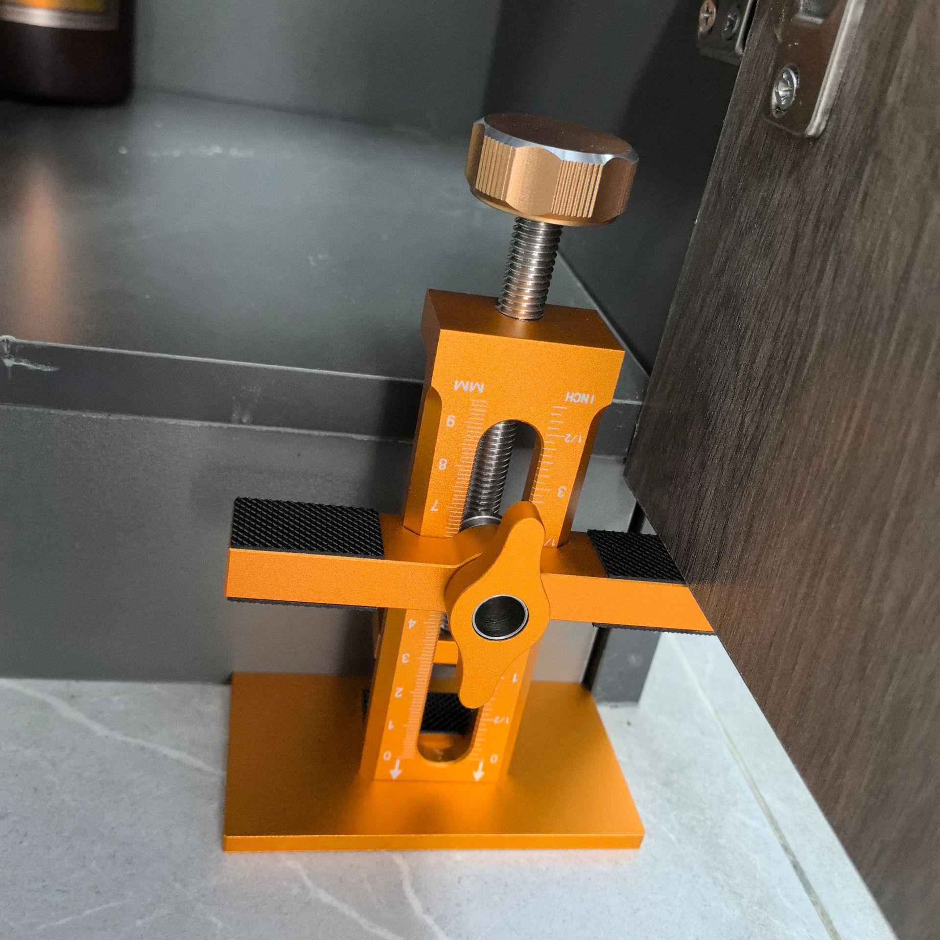 铝型材铝合金第三代柜门安装辅助 反弹器打孔柜门调平器DIY木工具