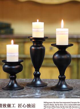 北欧氛围感摆件烛台 创意婚庆蜡烛器皿场地布置装饰烛光晚餐道具