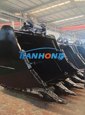 sy750加强矿山斗5.5方加厚岩石型挖斗耐磨矿山品质SY挖机配件