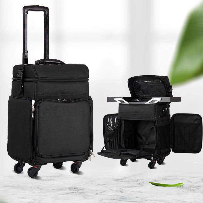 专业化妆箱拉杆箱纹绣美甲美睫工具箱尼龙布大容量化妆纹绣工具箱,收纳整理,化妆箱/盒,淘宝优惠券,粉丝福利购,淘宝优惠卷