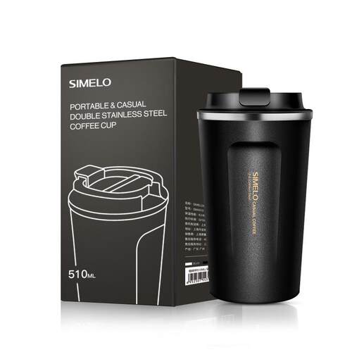 SIMELO 印象京都系列随行咖啡杯316不锈钢真空保温壶车载随行杯子