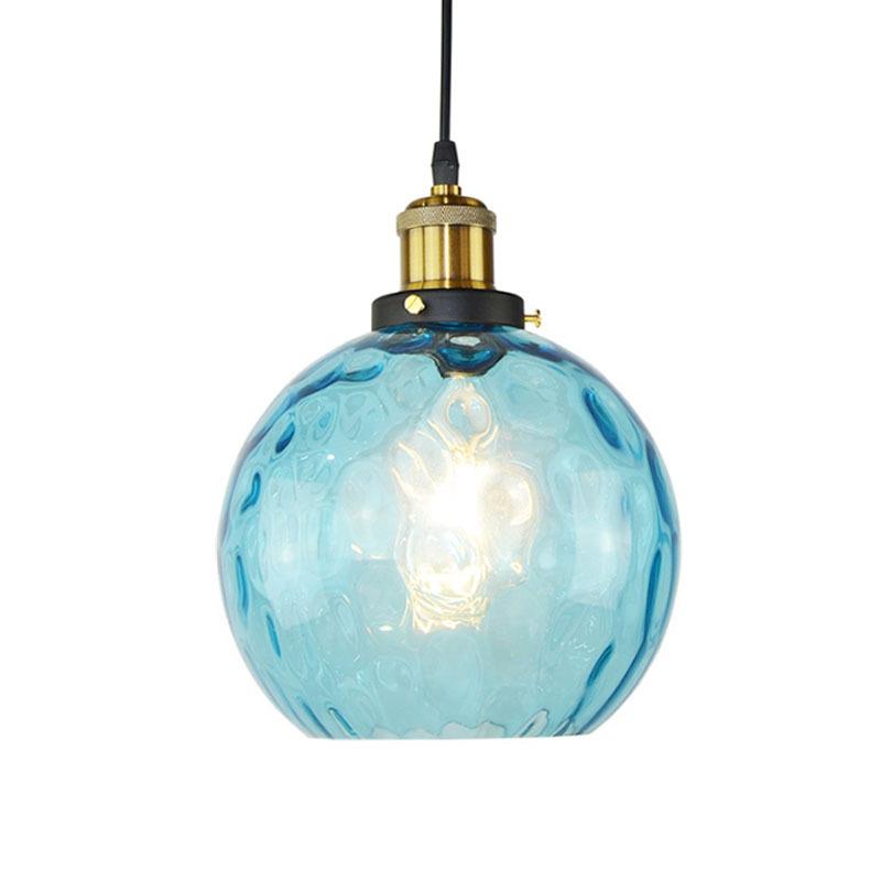 北欧玻璃吊灯酒吧餐厅灯咖啡店过道吧台创意圆球装饰简约现代灯具