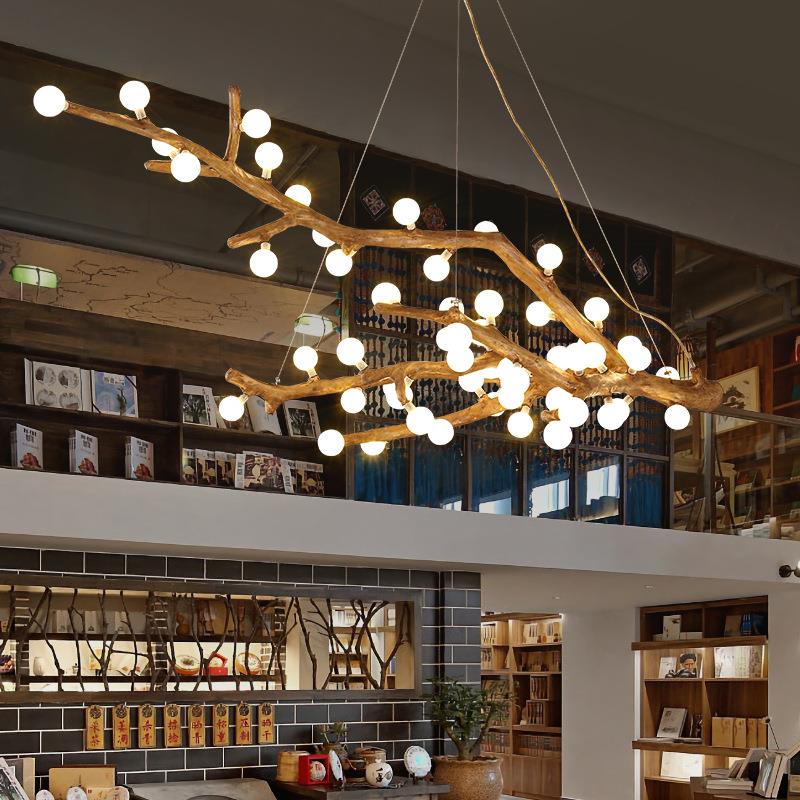 loft复古工业风树枝杈吊灯服装店餐厅酒吧咖啡厅民宿艺术装饰灯具