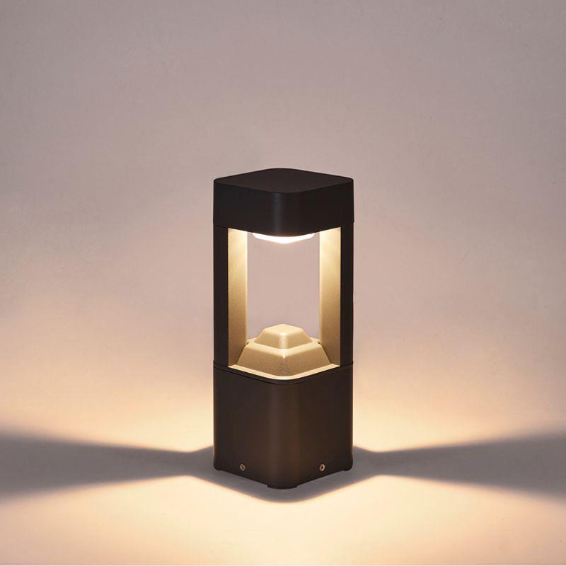 太阳能led户外方形草地灯园林别墅景观庭院灯防水简约铝材草坪灯