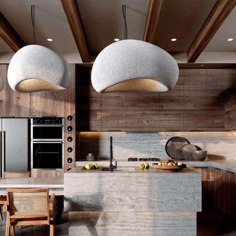 设计师餐厅吊灯北欧奶油风客厅书房卧室灯创意个性日式侘寂风灯饰,家装灯饰光源,智能吊灯,淘宝优惠券,粉丝福利购,淘宝优惠卷