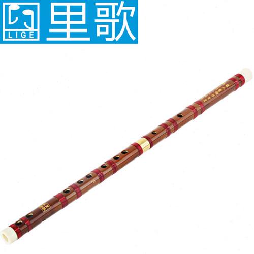里歌LIGE D调二节牛骨刻诗笛子 演奏紫竹笛 初学 LZD-933