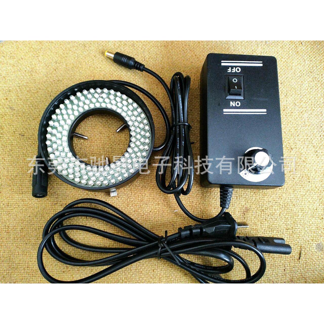 152颗4环双卡47-64mm可调LED显微镜光源视觉检测单筒体式环形灯