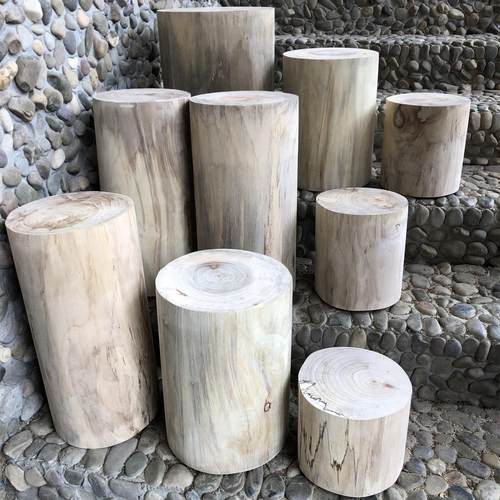 7T天然实木原木樟木墎子根雕茶几桌大班台支架茶墩凳子圆木椅子其