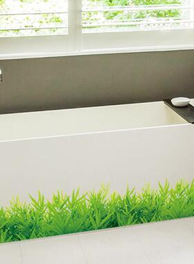 旅康SK7016青草草地墙贴卧室客厅电视沙发背景装饰可移除贴画贴纸