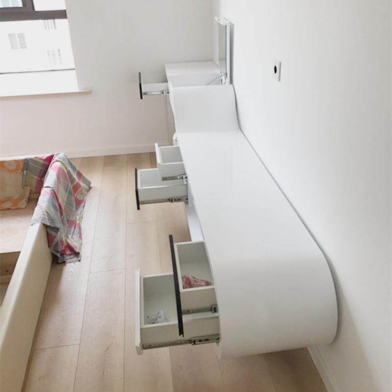 白色烤漆卧室简易电视柜梳妆台电脑桌组合柜客厅