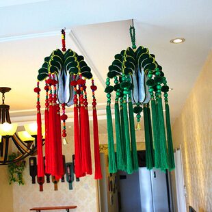 百财纳福刺绣白菜挂件 云南手工挂件家居店铺开业收银台装饰挂饰