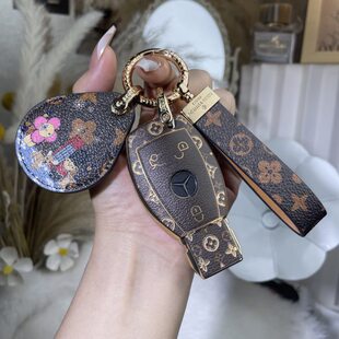 适用于奔驰e300l钥匙套c260l包c200l扣a200l壳gleglc300l车gla200