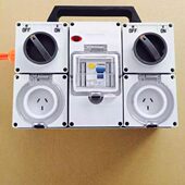 充电配电箱 移动固定式 220V国标多功能民用插座箱 防水电源检修箱