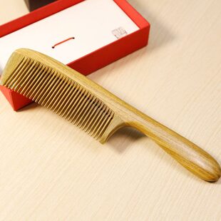 新款大号阿根廷绿檀木梳子檀香木梳加厚美发梳实用梳