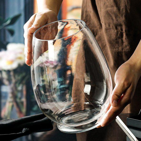 大号创意简约植物水培玻璃器皿透明花瓶办公室圆形生态小鱼缸摆件,家居饰品,花瓶,淘宝优惠券,粉丝福利购,淘宝优惠卷