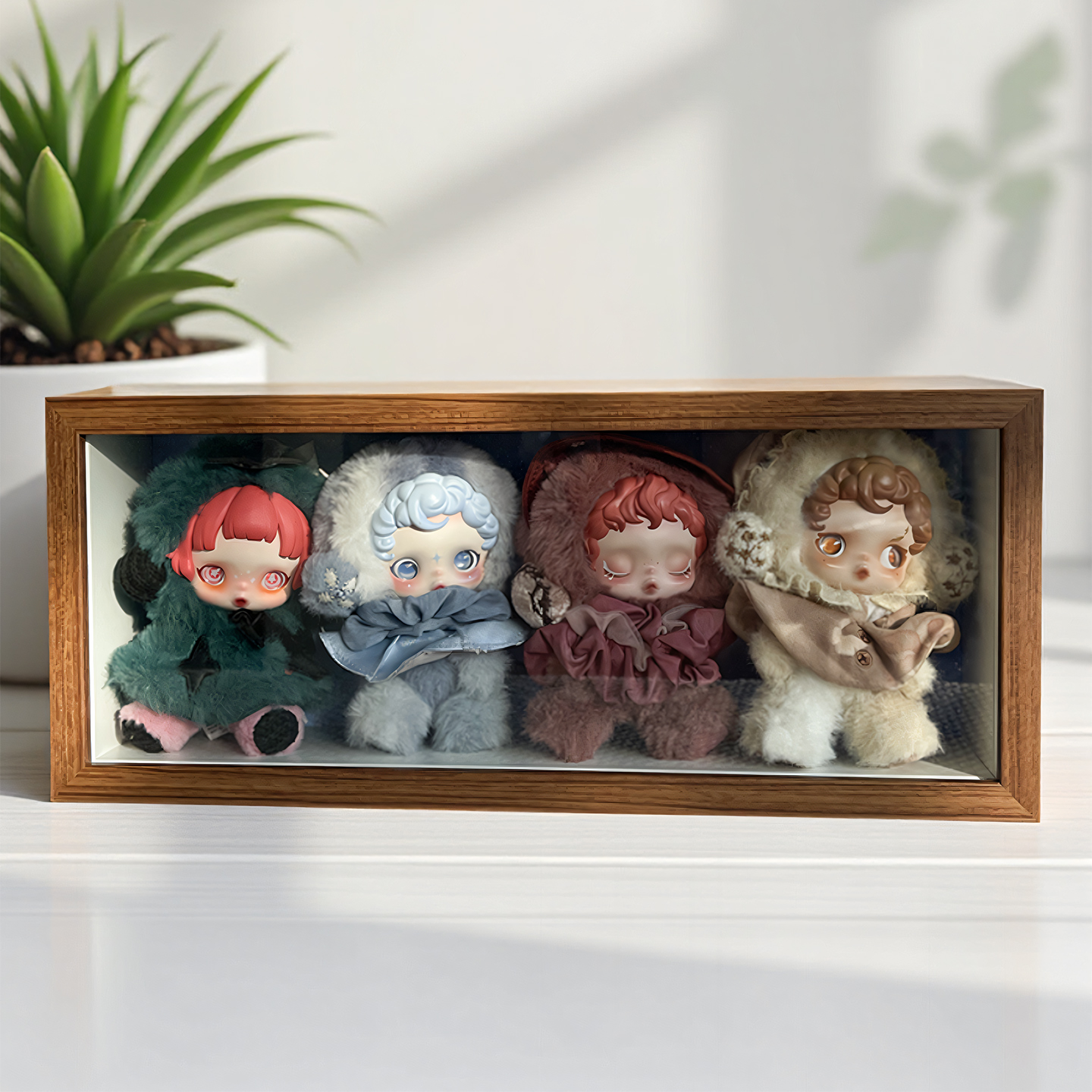 泡泡玛特光织园盲盒展示收纳相框