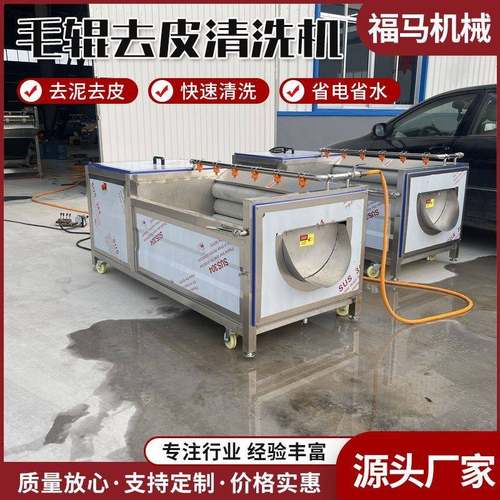 毛辊清洗机土豆去皮清洗机根茎类果蔬多功能毛刷去泥清洗机