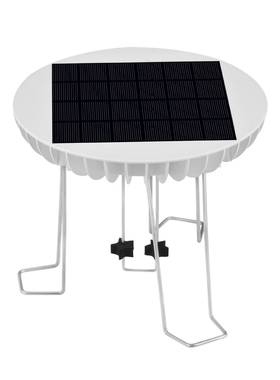 5V2W蓄电型太阳能水波器花园水池喂鸟盆水花搅伴器太阳能搅水泵
