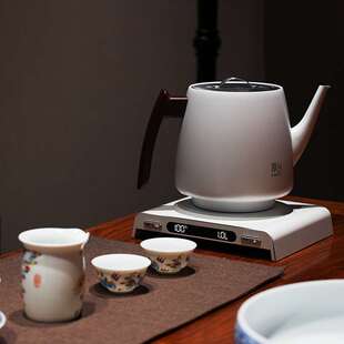 厚台底部上水双层真空烧水壶泡茶自动上水茶壶控温控水电热水壶
