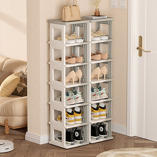 鞋架家用门口窄小可折叠多层鞋子收纳神器省空间鞋架分层简易鞋柜