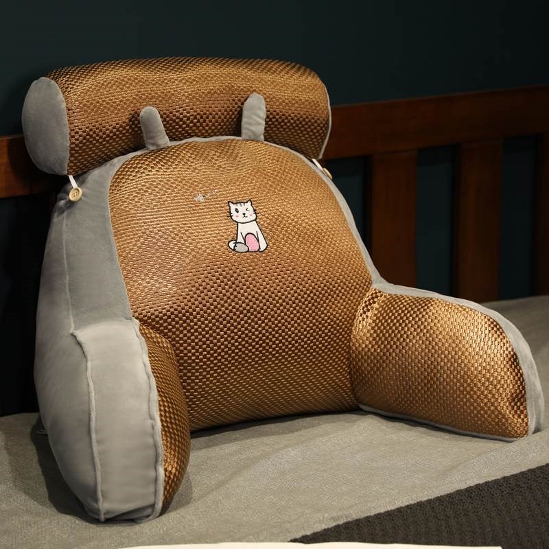 凉席床头靠垫软包沙发大靠背宿舍床上靠枕枕头床靠护腰枕抱枕夏季