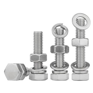 201不锈钢外六角螺丝螺母大全带垫片加长螺栓套装 M20 M4M5M6M8M10