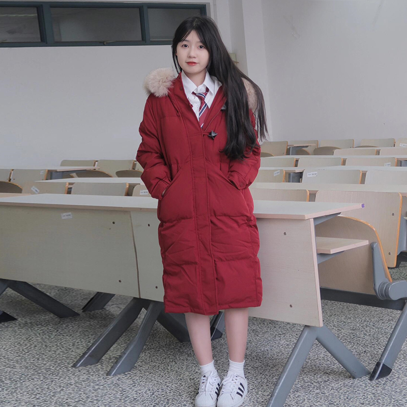 学院风洋气减龄加厚羽绒棉服女2024秋冬季新款圣诞年会保暖外套潮