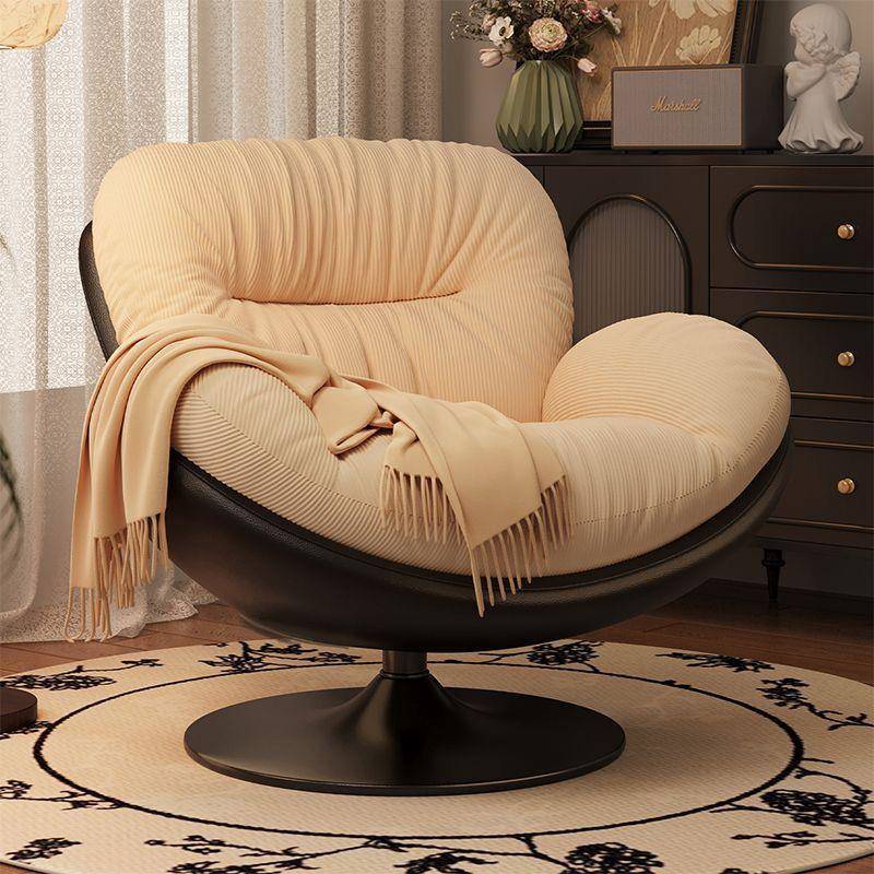 单人沙发现代简约阳台客厅家用旋转休闲椅懒人沙发椅子意式设计师