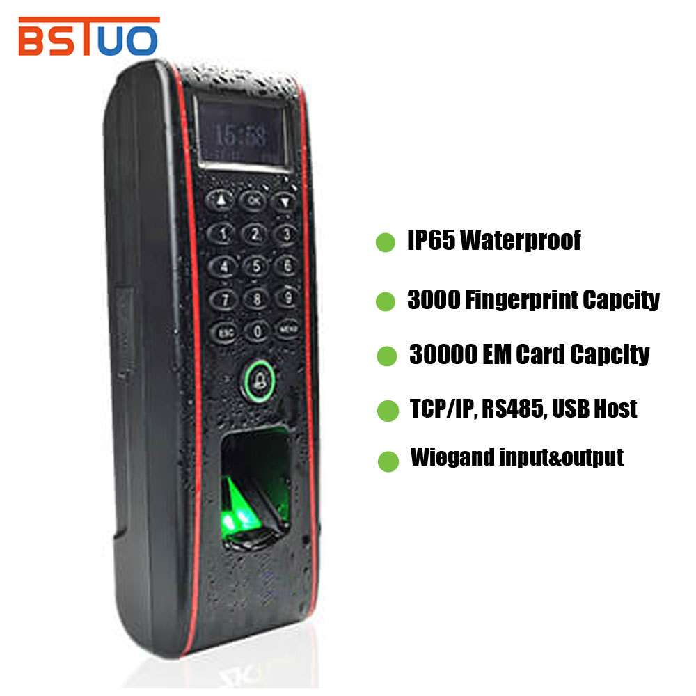 中控智慧OF107指纹门禁机 中控TF1700密码刷卡防水考勤门禁一体机