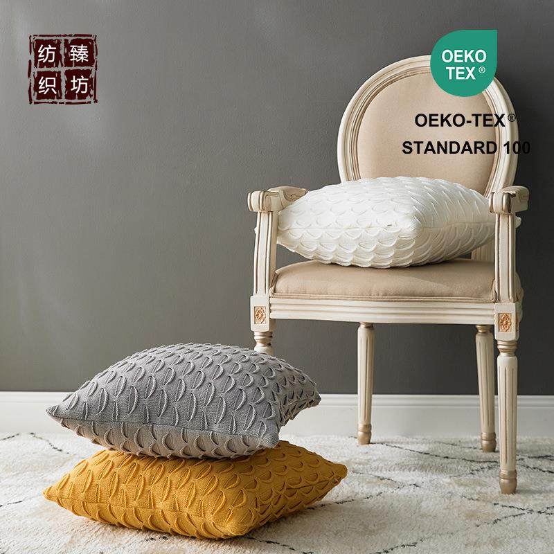 轻奢法式抱枕 立体开口笑抱枕 客厅靠垫 沙发汽车靠垫 拍照装饰道