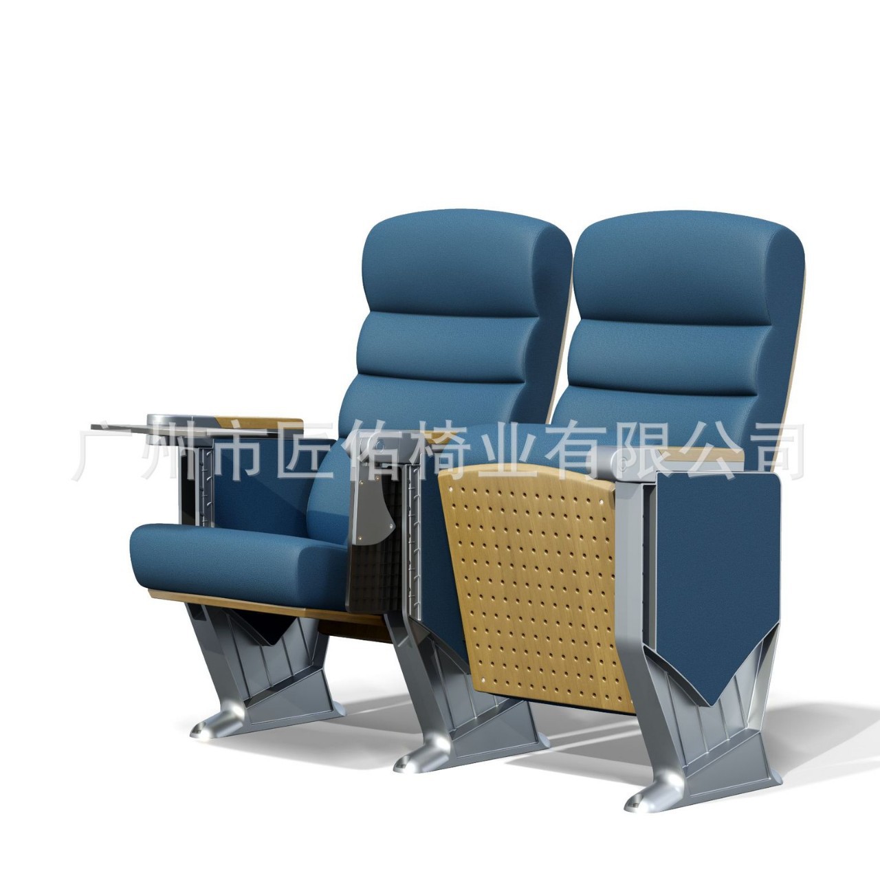 广东高品质定制报告厅礼堂桌椅会议室连排座椅带写字板