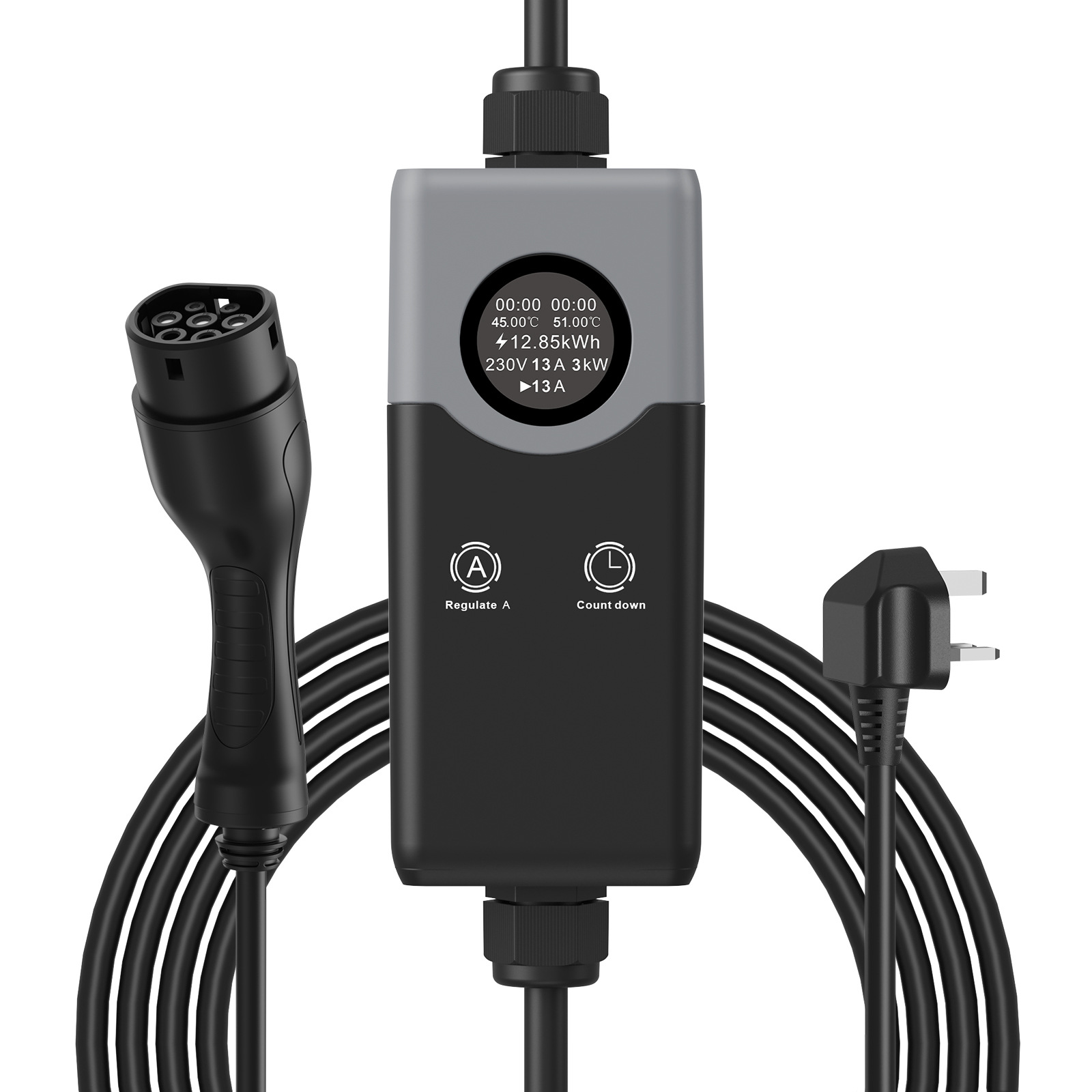 32A欧标便携式器充电枪新能源汽车英标跨境新款充电桩欧规62196-2