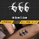 遮疤贴纸 半永久防水持久刺青ins风创意个性 数字6 草本纹身贴新款