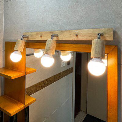 北欧实木壁灯阁楼过道卧室床头灯日式现代简约墙壁创意个性镜前灯