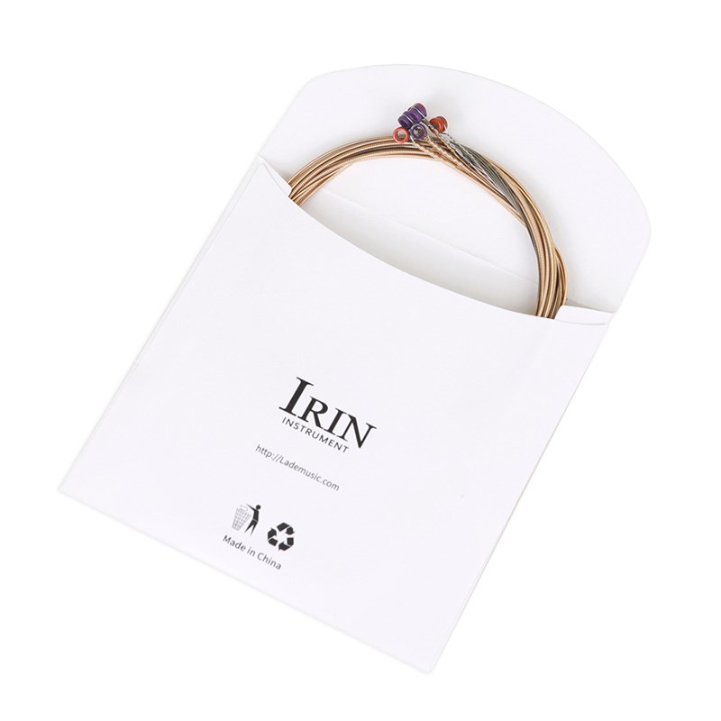 IRIN民谣吉他弦一套6根吉他套弦防锈涂层+合金80铜W木吉他乐器琴