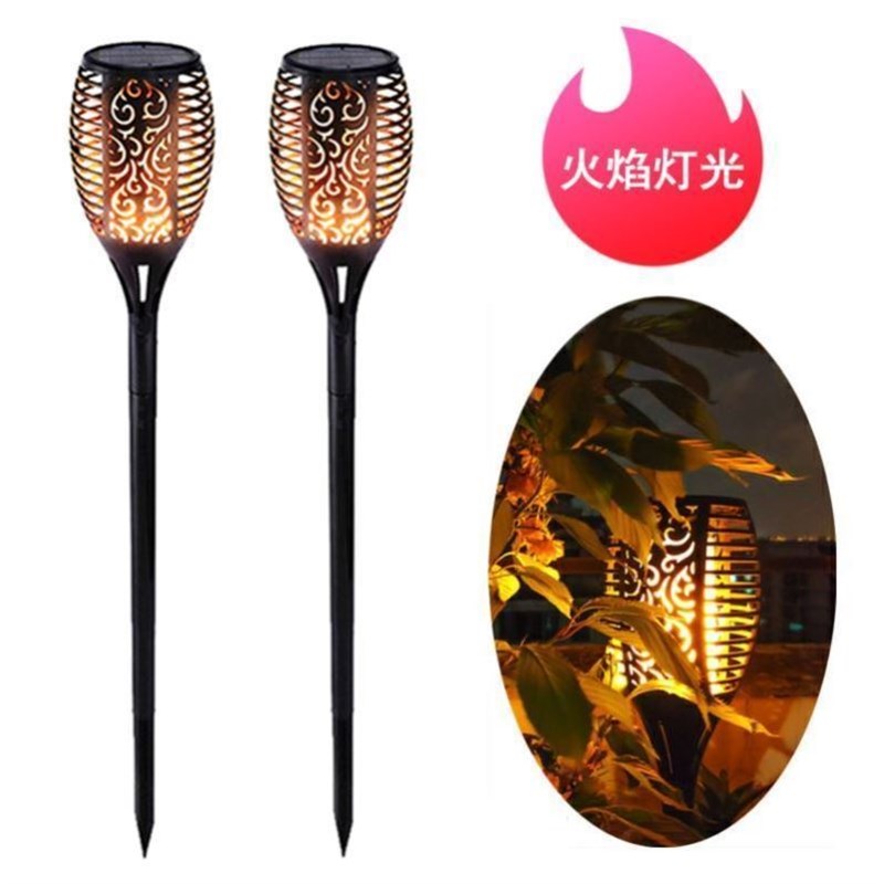 火苗太阳能火炬火把火焰灯氛围灯海边沙滩庭院花园大门Z地插围墙
