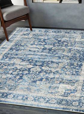 波斯客厅卧室可折叠地毯德芙绒水洗底tpr地毯垫可折叠防滑脚垫子