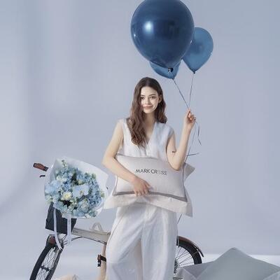 MARKCROSS英伦高雅超细旦冰伯克精致刺绣宽边80支天丝被套四件套+