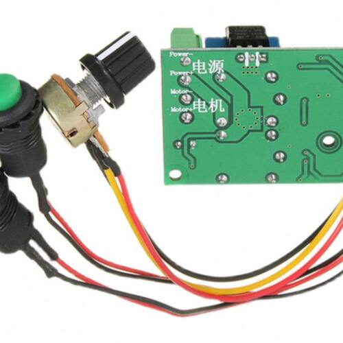PWM直流有刷电机调速器 6V12V24V正反转开关 电动推杆电机控制器