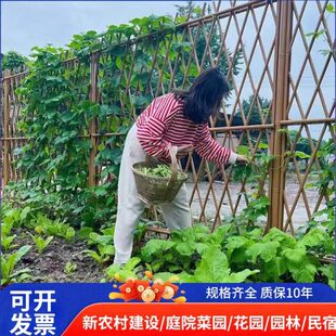 新农村不锈钢仿竹篱笆护栏景区围栏菜园花园栅栏公园隔离栏杆