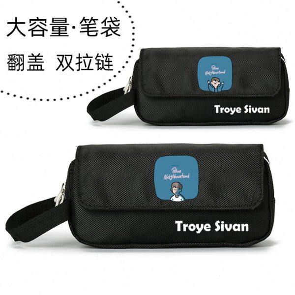 特洛耶 伊希文 戳爷 Troye Sivan 明星周边 大容量翻盖笔袋文具盒,文具电教/文化用品/商务用品,笔袋,淘宝优惠券,粉丝福利购,淘宝优惠卷