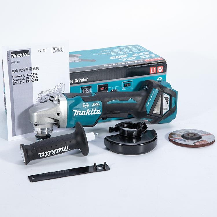 makita牧田角磨机砂轮切割机DGA418手磨机18V充电式锂电4寸100MM