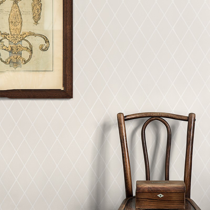 个性定制壁画现代简约菱形格子客厅沙发电视背景墙纸无.缝墙布壁